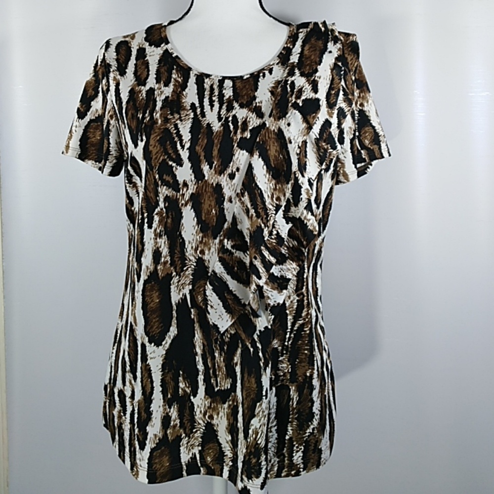 Kim Rogers Size Medium Shirt Animal Print